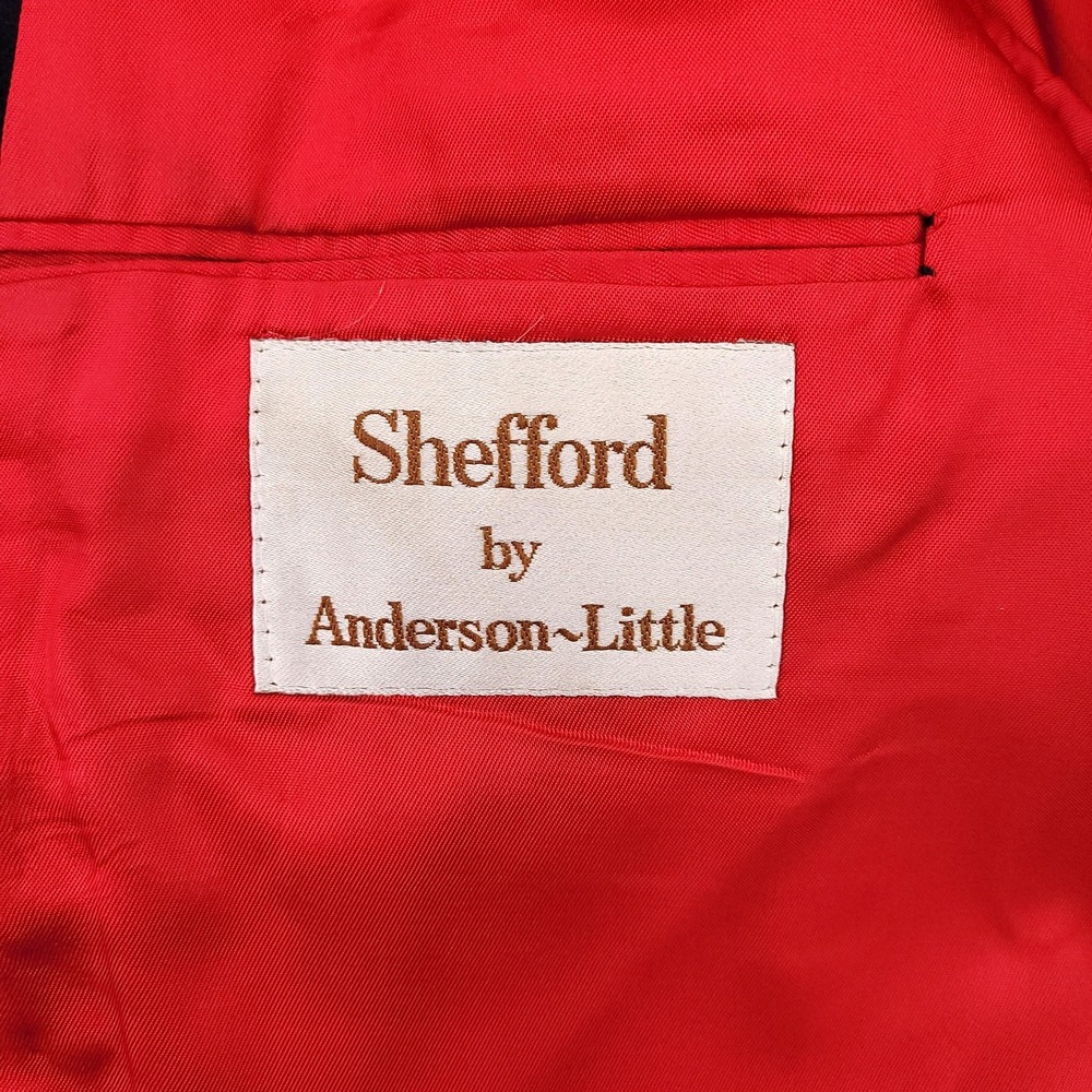 Shefford Anderson-Little Blazer Mens 42 Wool Gold Button Sport Coat Jacket - Picture 6 of 16